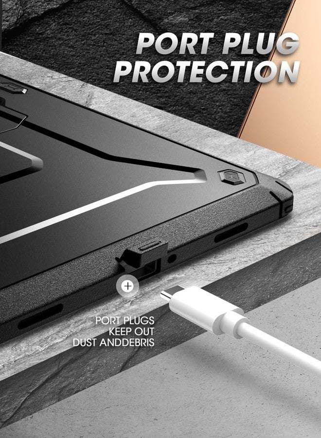 SUPCASE for Samsung Galaxy Tab A9 Plus Case with Stand (Unicorn Beetle Pro), [Built-in Screen Protector] Heavy Duty Rugged Kickstand Protective Tablet Cover for Galaxy Tab A9 Plus 11 Inch, Black - Image 4